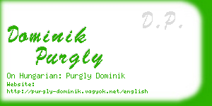 dominik purgly business card